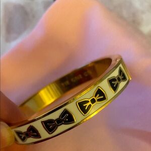 kate spade Gold and Black Bow Bracelet